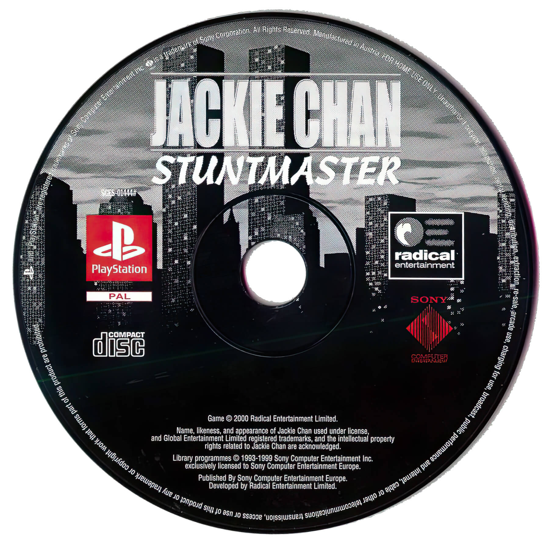 Лицензионный диск Jackie Chan Stuntmaster для PlayStation